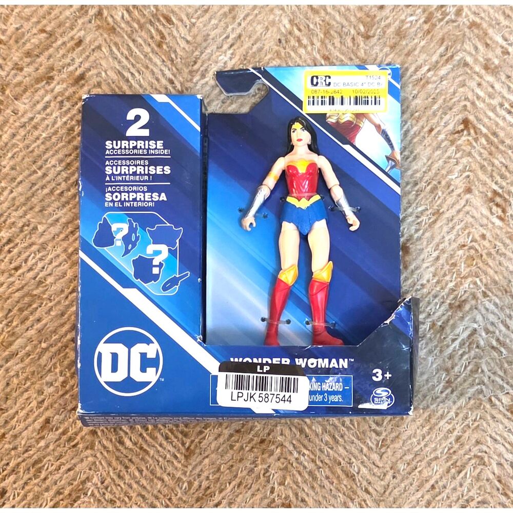 DC Comics The Caped Crusader Wonder Woman 4-Inch Action Figure Spin Master New